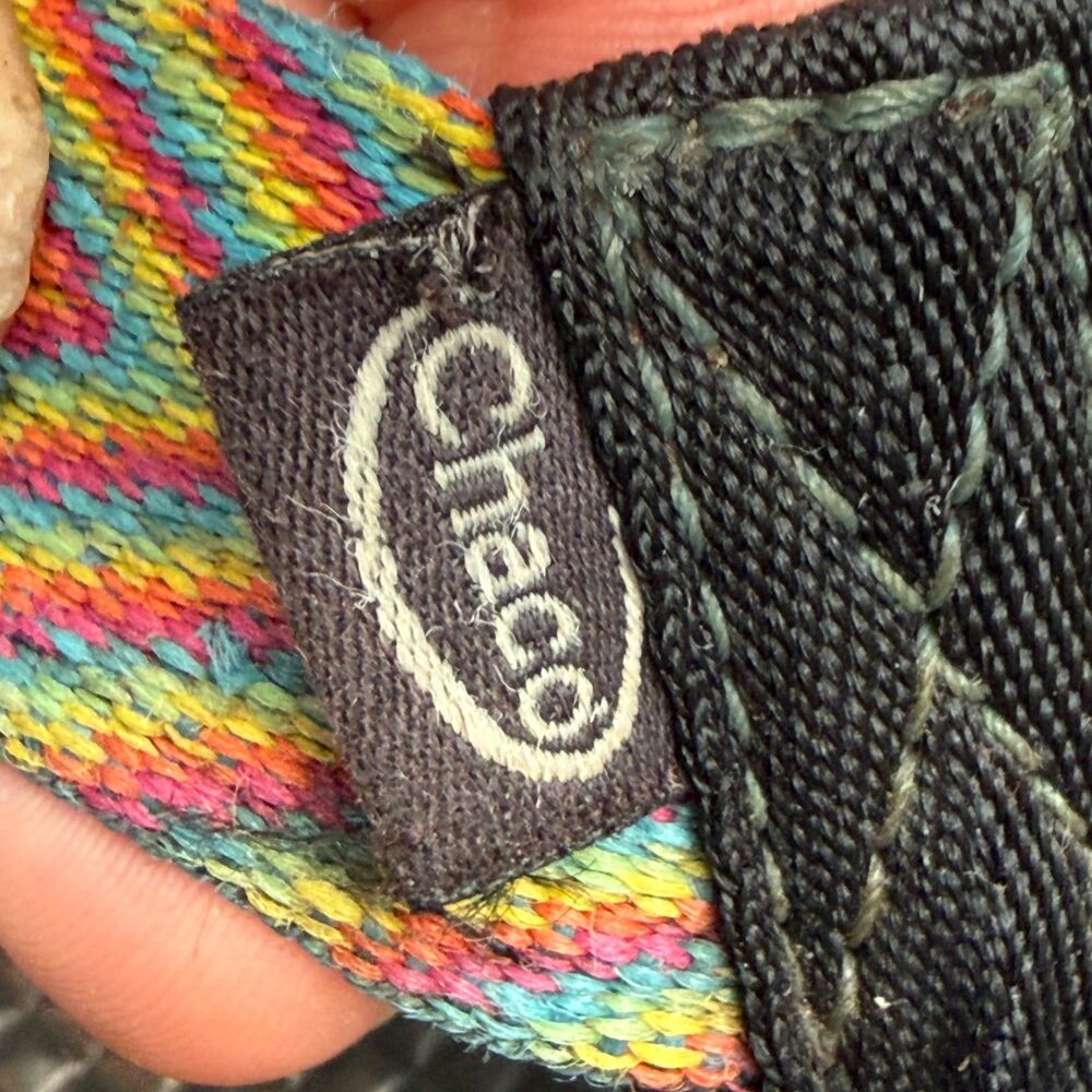 Chaco Flip Flop Sandals Womens 10 Rainbow Vibram Sole Outdoor GUC - Picture 12 of 15
